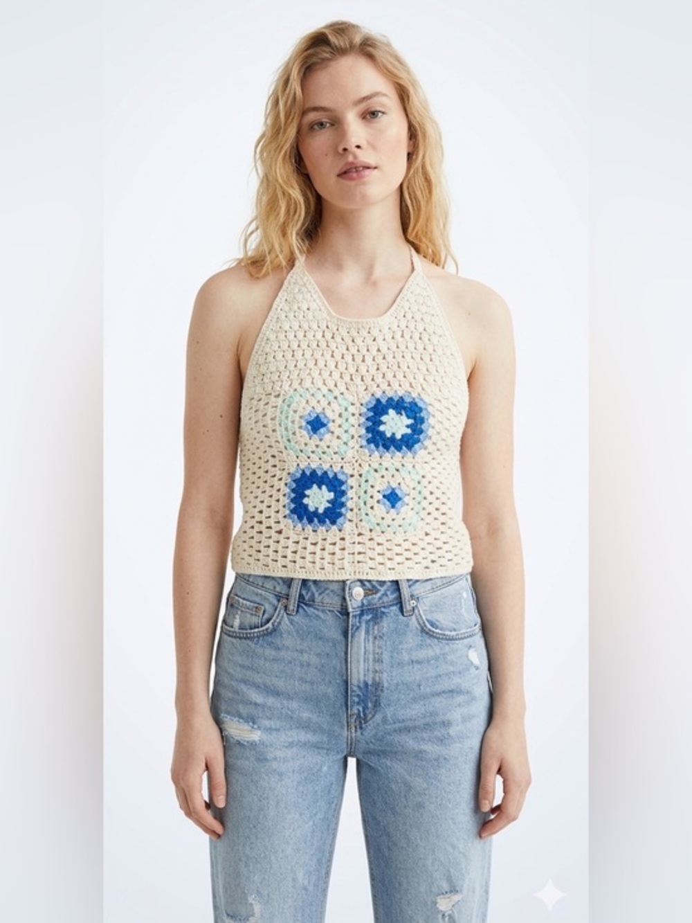 New H&M | Crochet Halter Top